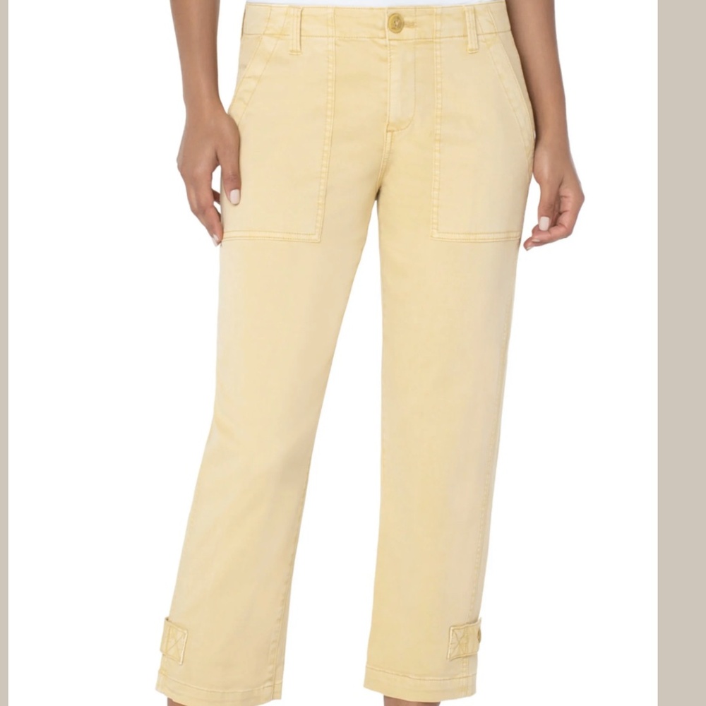 Liverpool crop utility pant, size 27/4